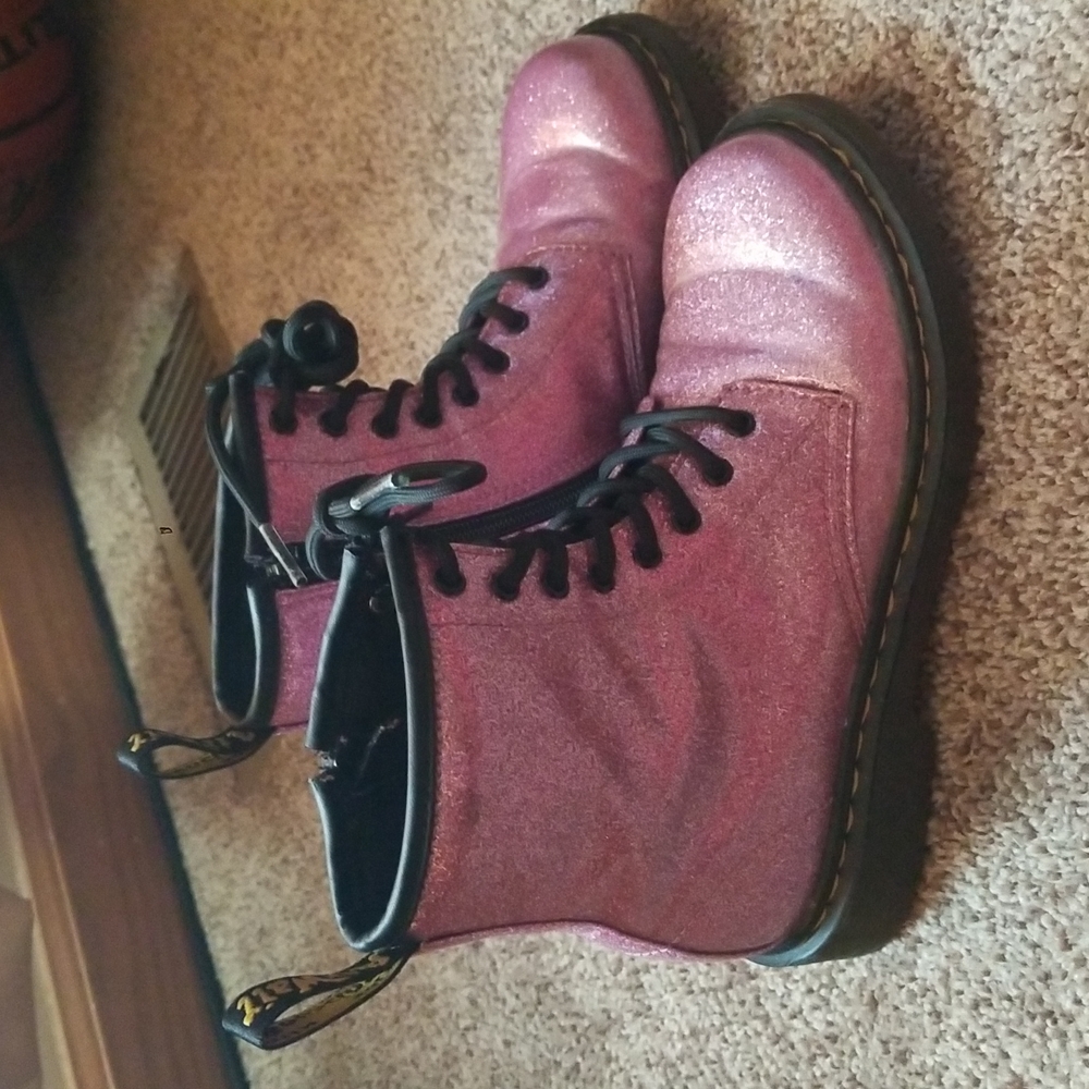 Dr. Martens Dark pink Glitter size 3